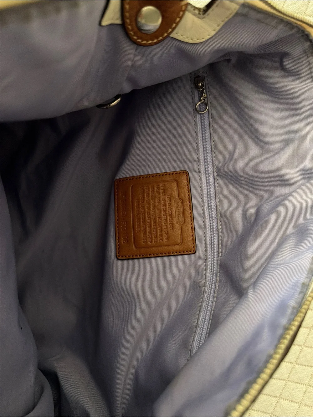 Coach pebbled leather